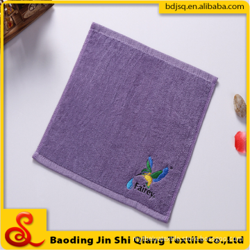 Wholesale Elegant Home Solid Color Embroidery Cotton Face Towel